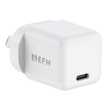 EFM ECO 30W GaN Wall Charger with Power Delivery and PPS technology - White